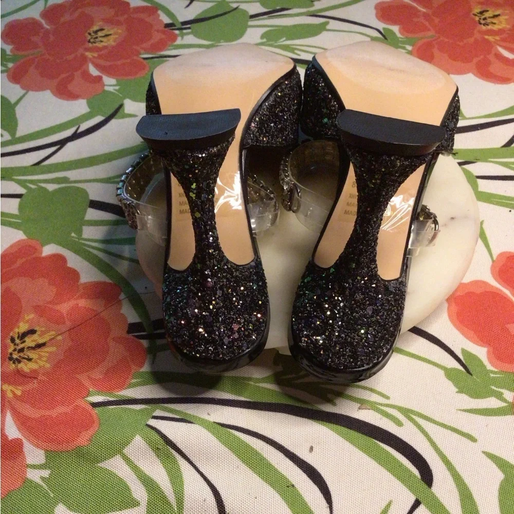 NEW LEMONADE BLACK PUMS HEELS - Picture 2 of 10